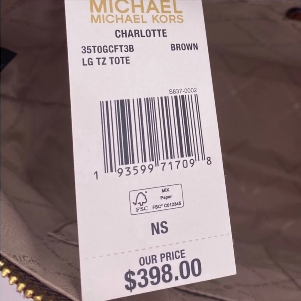Michael Kors Charlotte Top-Zip Tote Bag